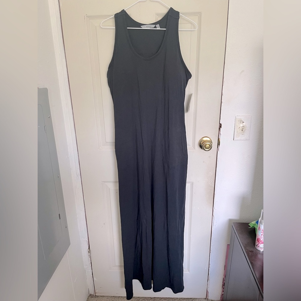 New Athleta Black Sleeveless Maxi Dress